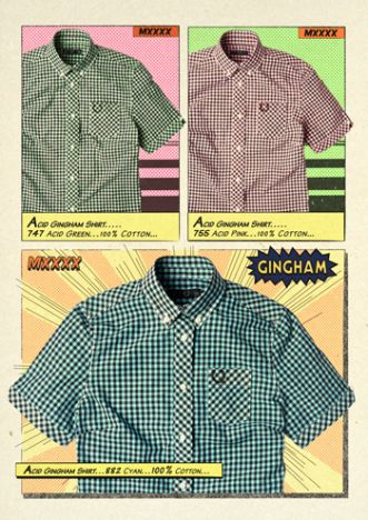 fred perry-gingham-comic-strip