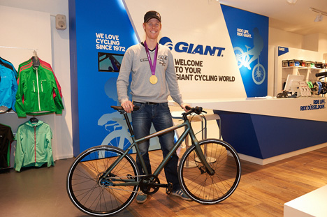giant-Jonas Reckermann beim Giant Cycling World Duesseldorf Opening 2