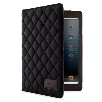 barbour-Quilted iPadmini Folio Case Blk 01