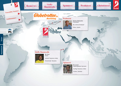 bioRe screenshot-Kapuzenjacke Worldmap Globetrotter