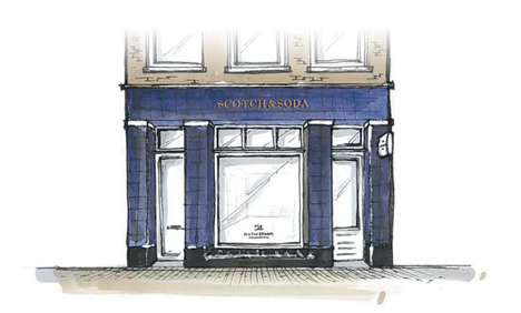 Scotch & Soda Amster Blauw Store 